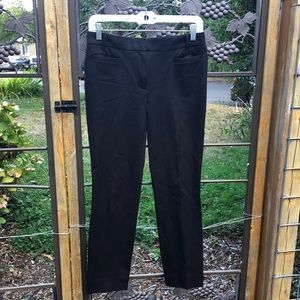J. Crew black cotton blend dress pants size 2S